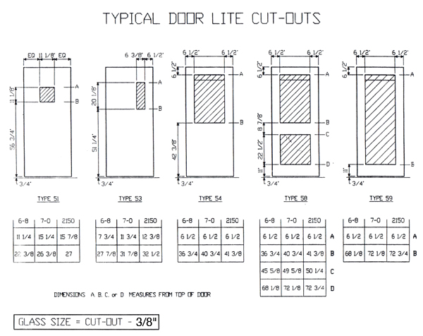 Door Window Sizes