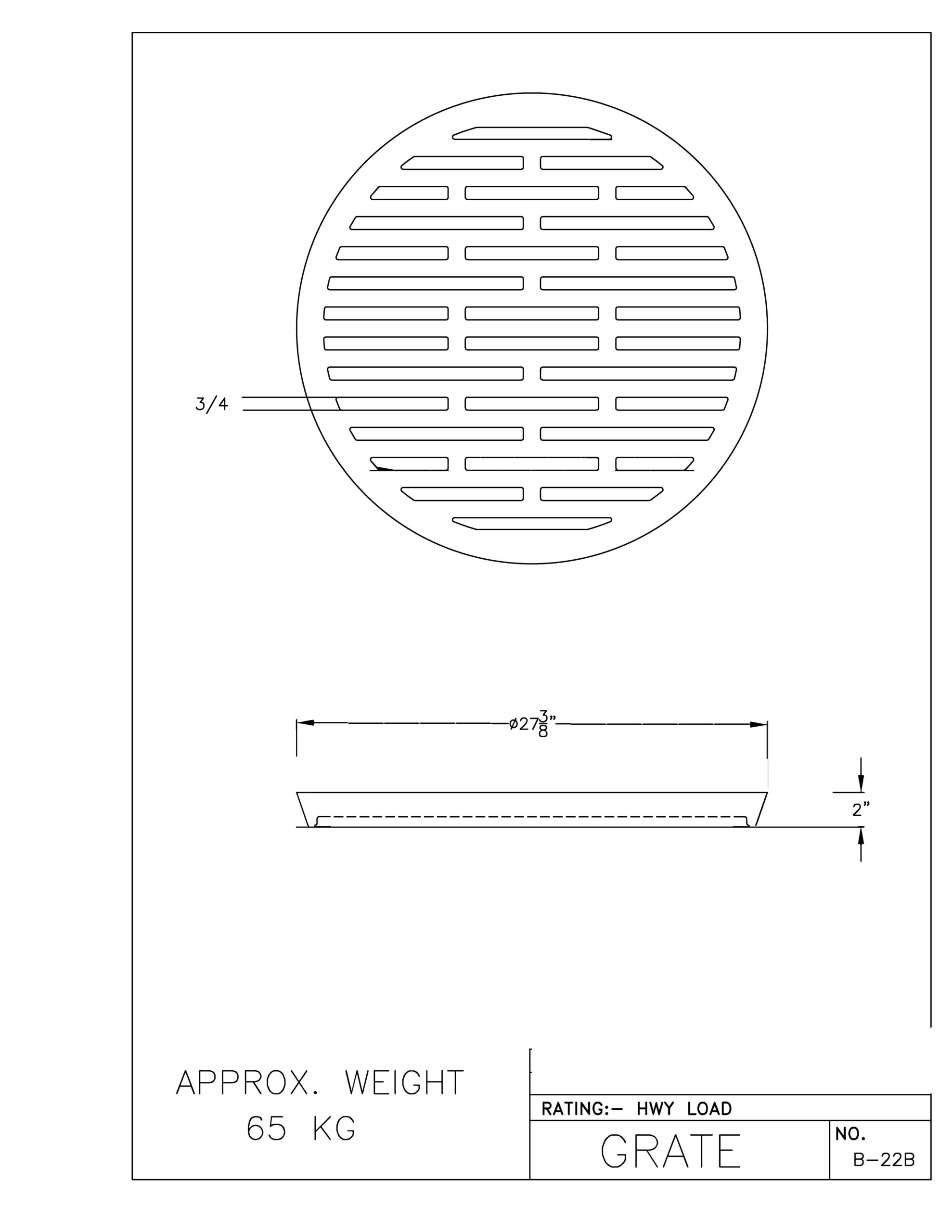 27 1/4" Drainage Grate - Image 4