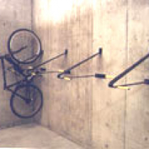 V-Shaped Wall Mounted Bike Rack for Holding Two Bicycles - Image 3