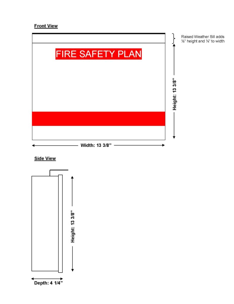 Fire Safety Plan Box with Padlock BC Site Service
