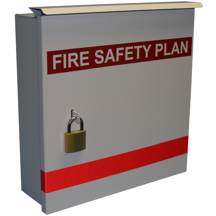 Fire Safety Plan Box with Padlock BC Site Service