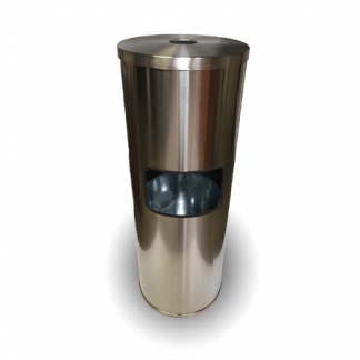 Stainless Steel Gym Wipes Floor Dispenser - Inside 02