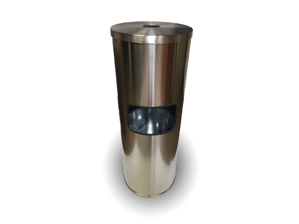 Stainless Steel Gym Wipes Floor Dispenser - Inside 02