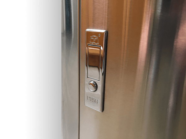 Stainless Steel Gym Wipes Floor Dispenser - Door 01