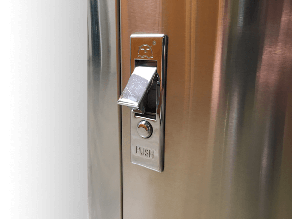 Stainless Steel Gym Wipes Floor Dispenser - Door 02