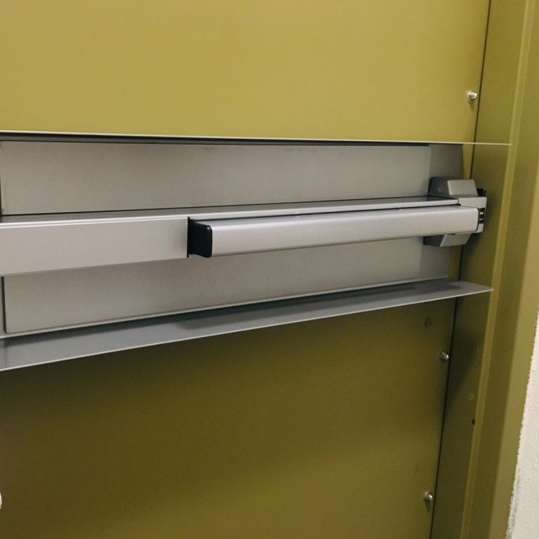 Guard for Emergency Exit Push Bar BC Site Service