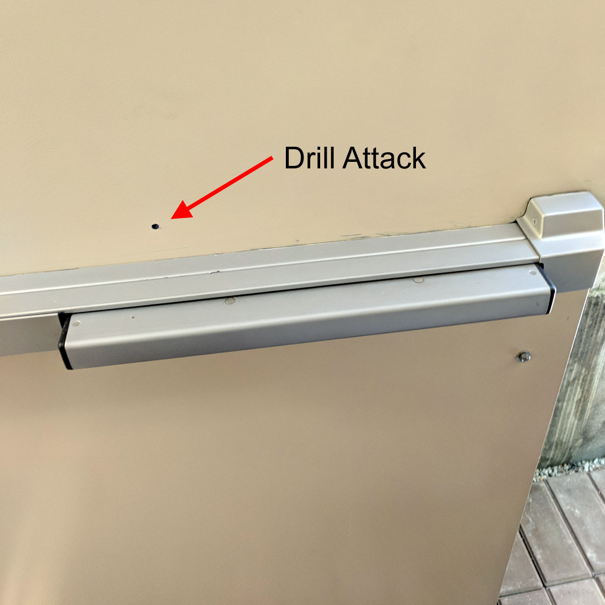 Guard for Emergency Exit Push Bar BC Site Service