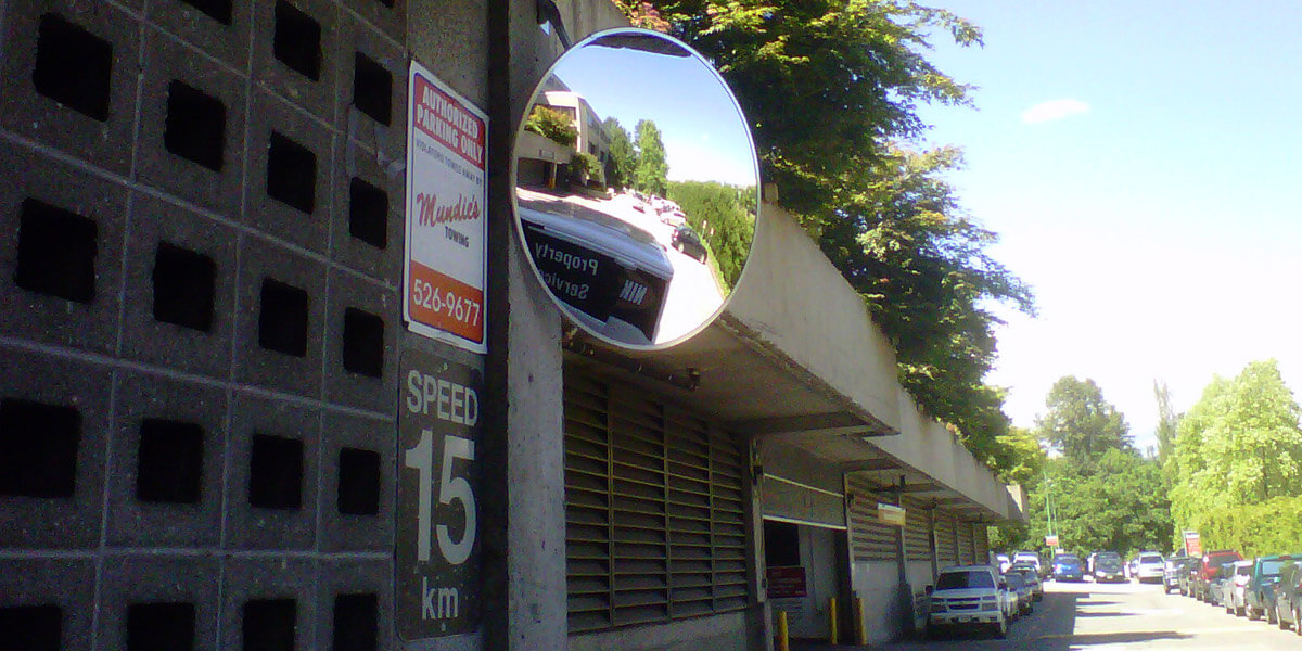 Traffic Safety Mirrors - Make pedestrians and drivers more visible